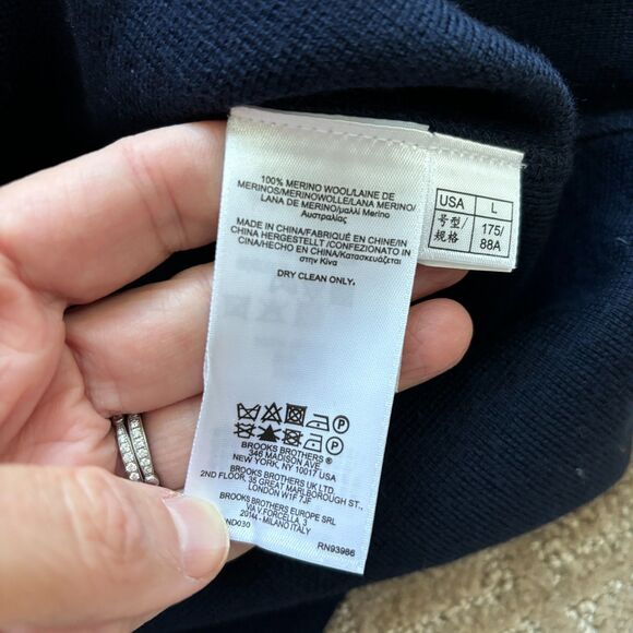 Brooks Brothers Navy Blue Dress with Light Blue Trim - Picture 7 of 8